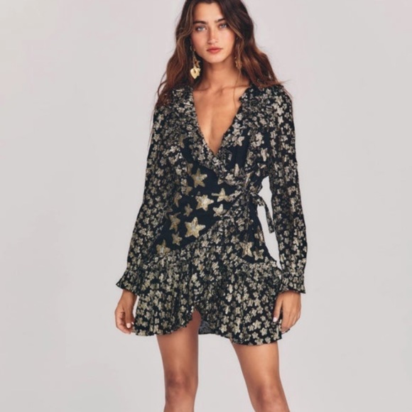 LOVESHACK FANCY - FINDLAY WRAP DRESS - Picture 2 of 2